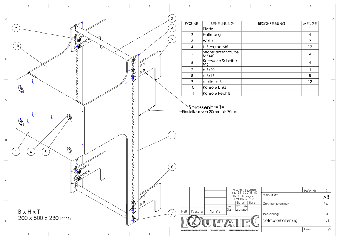 Emergency engine mount