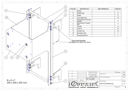 Emergency engine mount